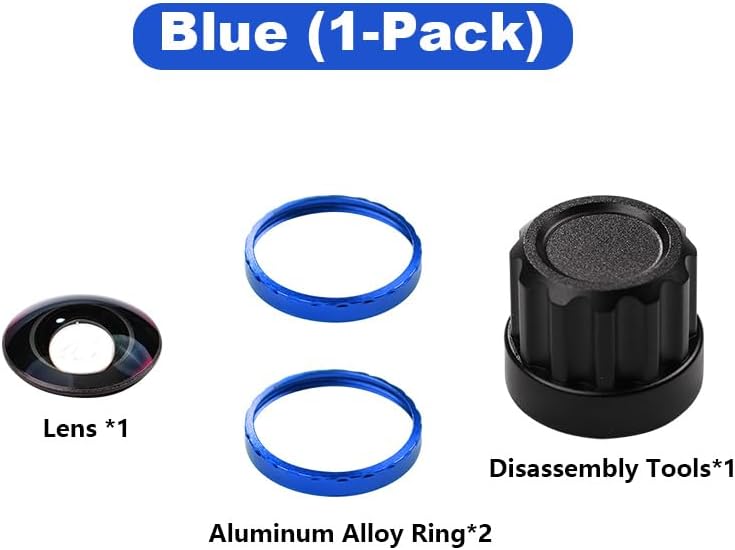 Jakoly Lens Replacement Kit for Insta360 X5, Portbale [1 Pcs] Optical Glass Cover with Removal Tool + 2 Blue Base, Easy Installation, Lens Camera Kit for Insta 360 X5 Accessories - Image 2